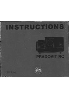 Leica Pradovit RC manual. Camera Instructions.